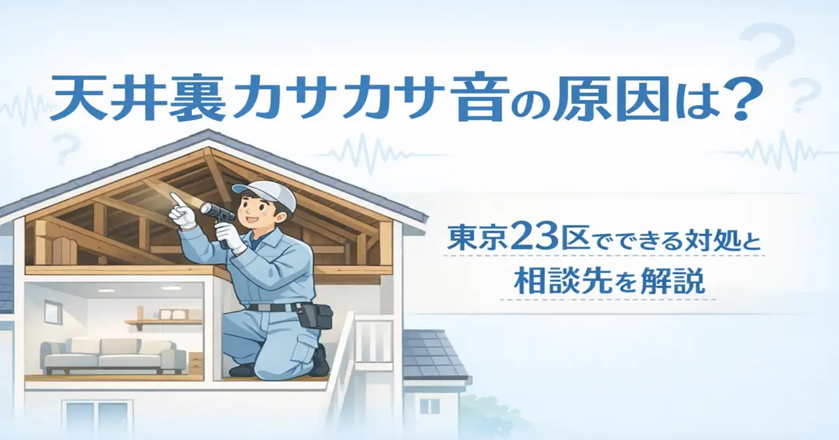 天井裏カサカサ音の原因