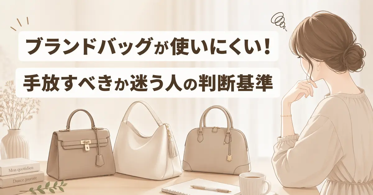 ブランドバッグが使いにくい