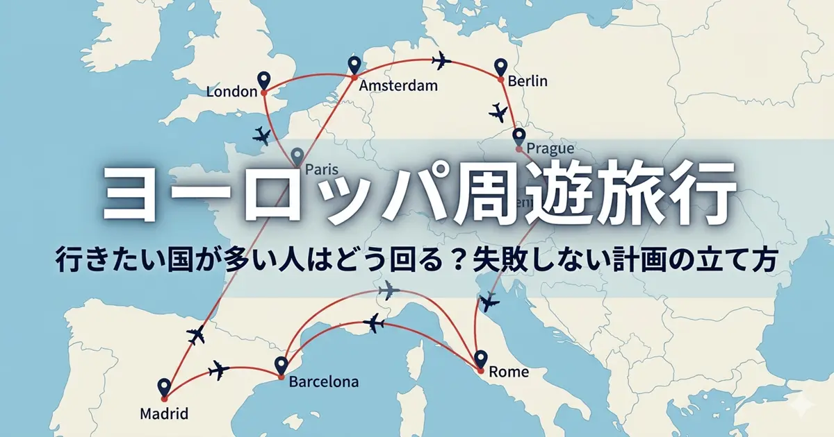ヨーロッパ周遊旅行で行きたい国が多い