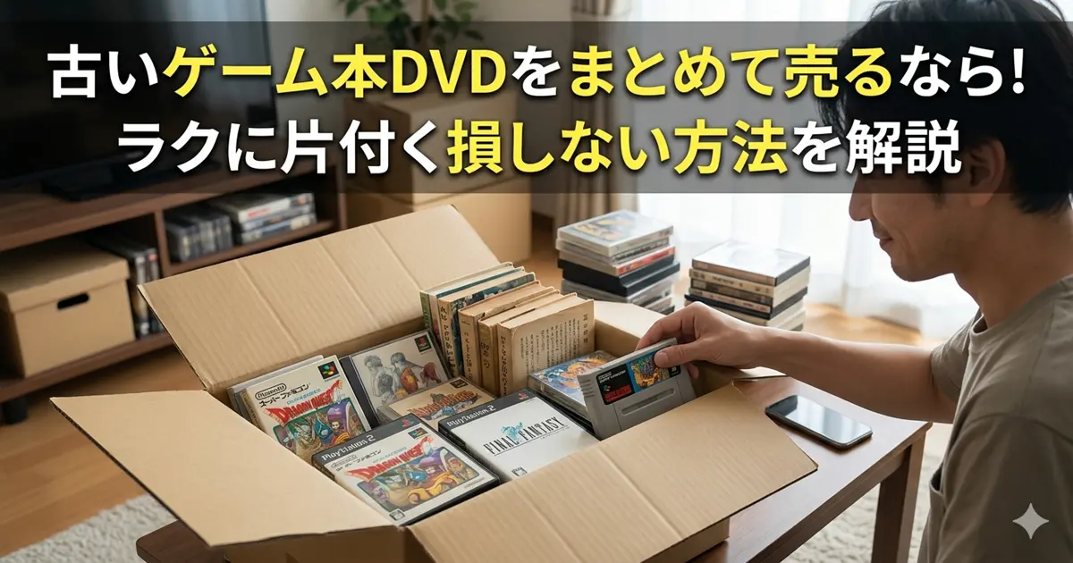 古いゲーム本DVDをまとめて売る