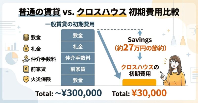 東京で一人暮らし家賃3.8万円〜で家具家電付きのメリット