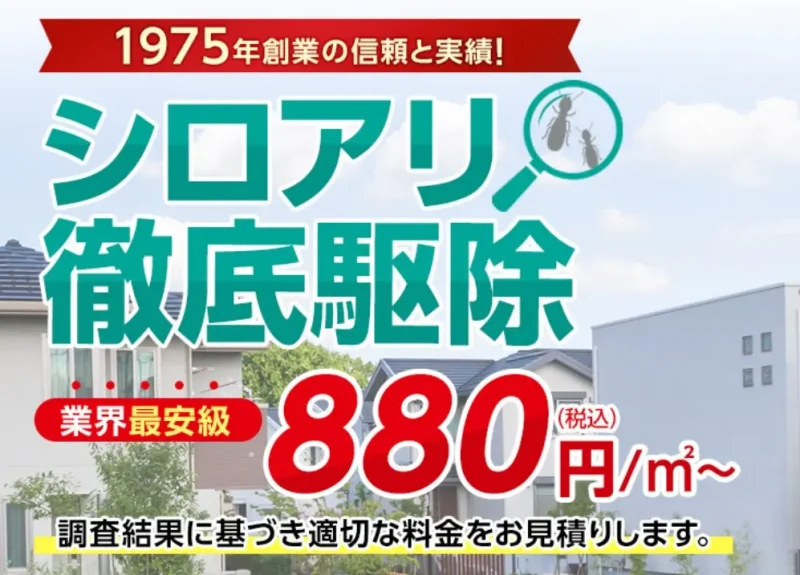 東京でおすすめのシロアリ駆除専門業者